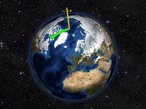 محور کره زمین تکان خورده است