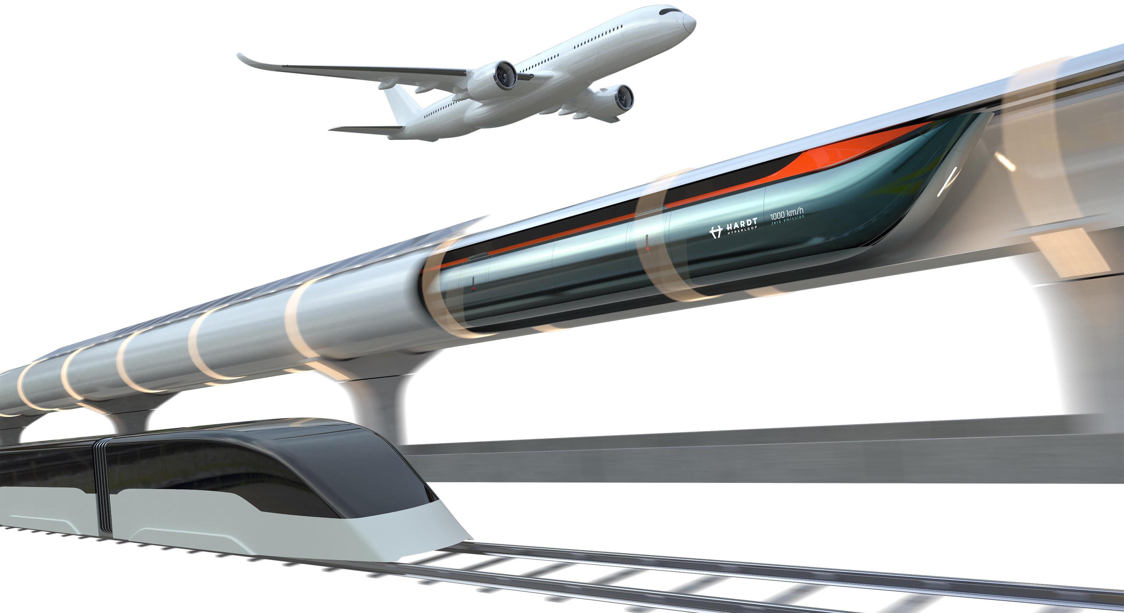 نقش فولاد در طرح قطار پرسرعت Hardt Hyperloop