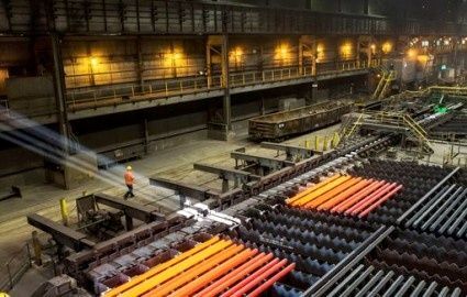 افزایش ۸۴ درصدی فروش محصولات کارخانه ذوب آهن