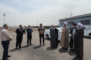 بازدید مدیر ستاد اقامه نماز استان یزد از نماز خانه و کارخانه گندله سازی اردکان