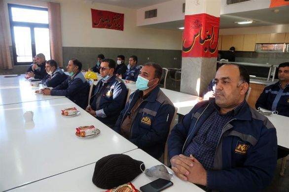 دیدار مدیر عامل شرکت سنگ آهن مرکزی ایران با کارکنان معدن سه چاهون