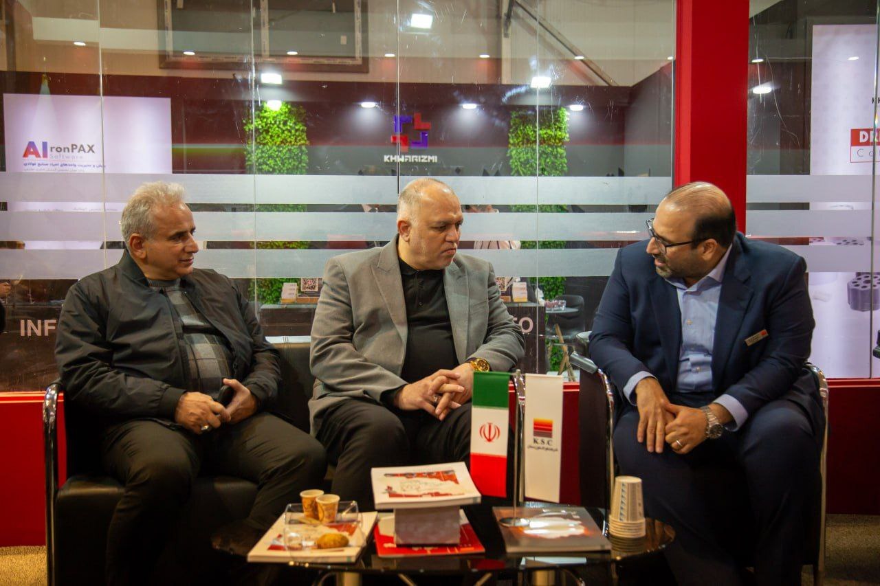 آخرین روز برگزاری نمایشگاه ملی فولاد ایران با حضور معاون وزیر صمت در غرفه فولاد خوزستان همراه بود