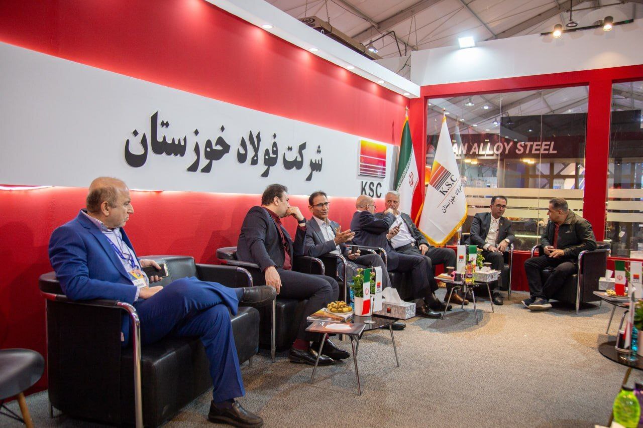 آخرین روز برگزاری نمایشگاه ملی فولاد ایران با حضور معاون وزیر صمت در غرفه فولاد خوزستان همراه بود