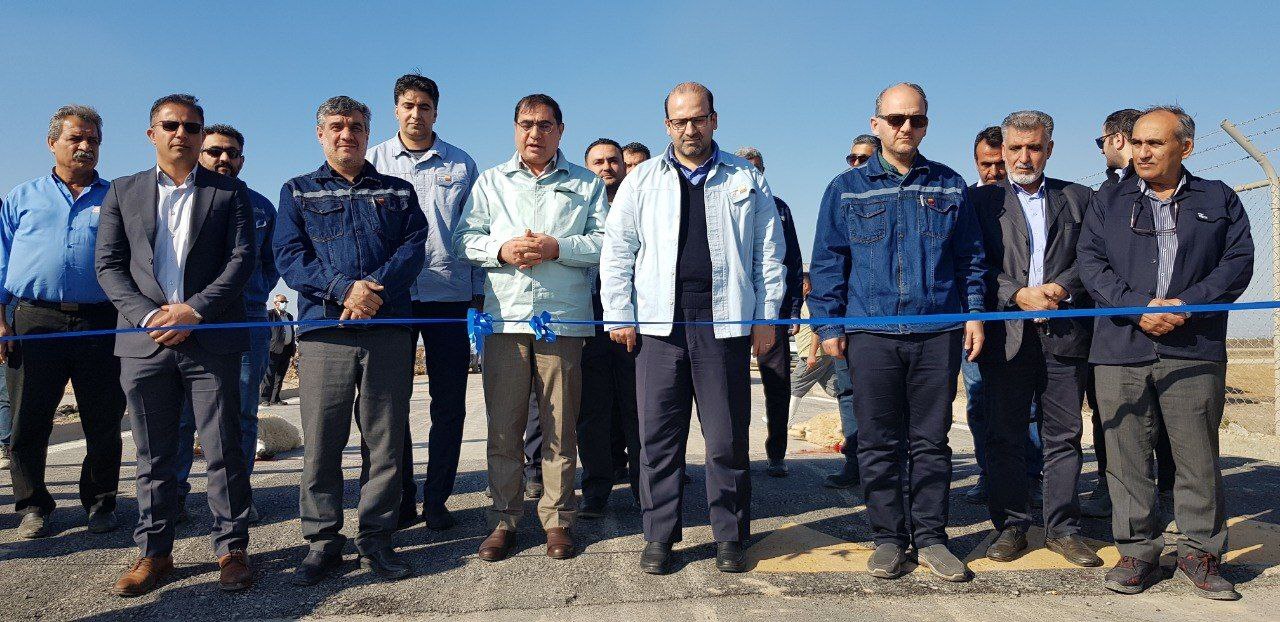 آیین افتتاح جاده قلعه چنعان به کانتکس با حضور مسوولان کشوری و لشکری در شرکت فولاد خوزستان