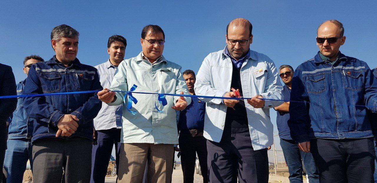 آیین افتتاح جاده قلعه چنعان به کانتکس با حضور مسوولان کشوری و لشکری در شرکت فولاد خوزستان