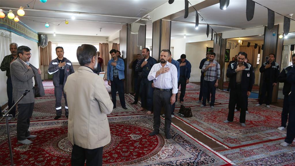 برگزاری مراسم سوگواری شهادت حضرت امام جعفر صادق (ع) در ذوب آهن اصفهان