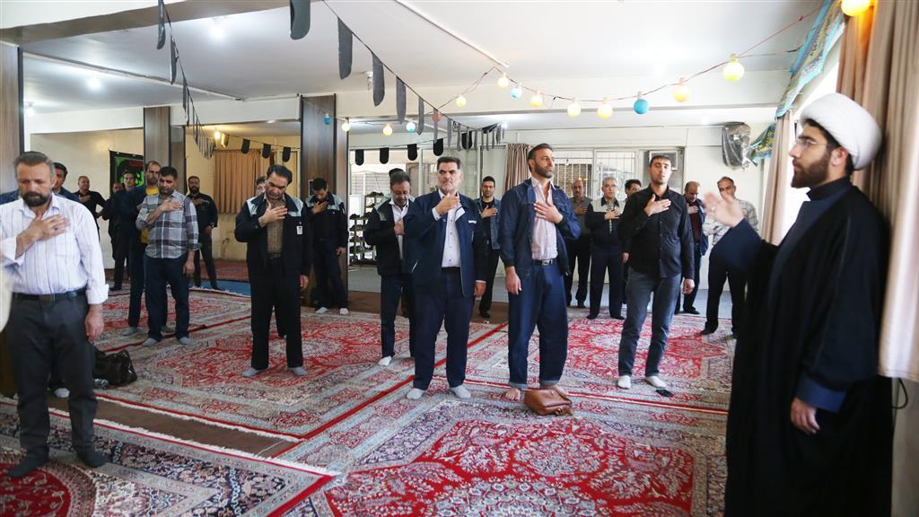 برگزاری مراسم سوگواری شهادت حضرت امام جعفر صادق (ع) در ذوب آهن اصفهان