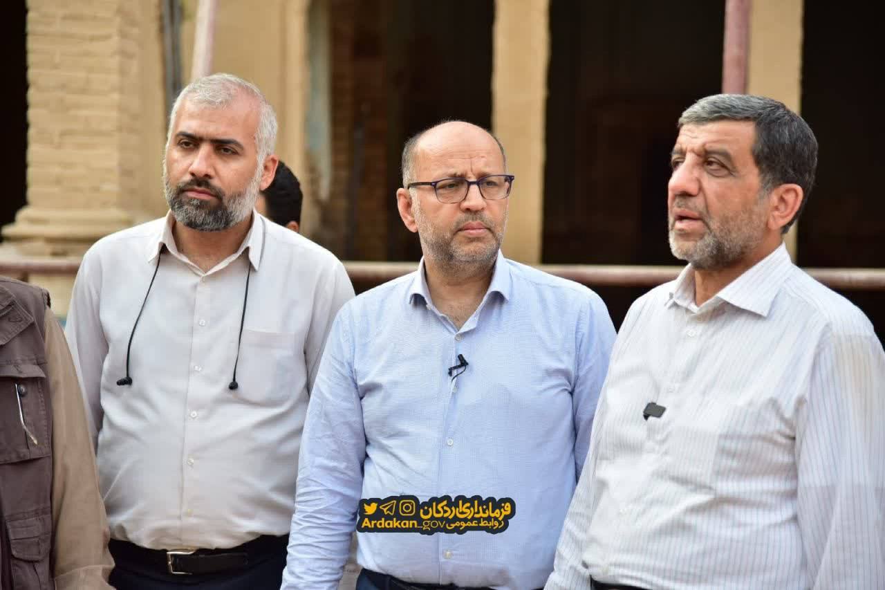 بازدید وزیر میراث فرهنگی، گردشگری و صنایع دستی از مجموعه تاریخی پردیسان اردکان