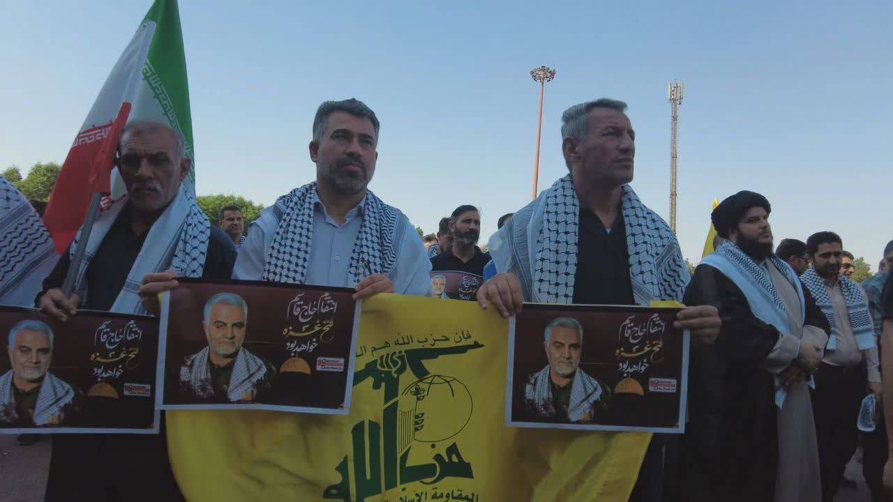 راهپیمایی اکسینی‌ها در محکومیت بمباران غزه/ یکصدا؛ مرگ بر اسرائیل
