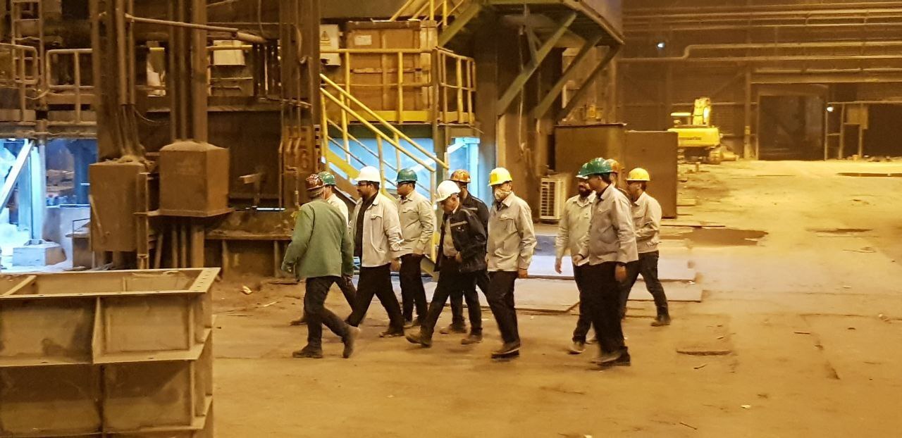 بازدید مدیرعامل فولاد خوزستان و هیات همراه از بخش فولادسازی بازدید مدیرعامل فولاد خوزستان و هیات همراه از بخش فولادسازی