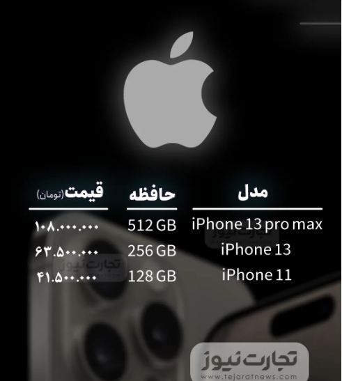قیمت گوشی موبایل امروز چهارشنبه ۲۷ تیر ۱۴۰۳